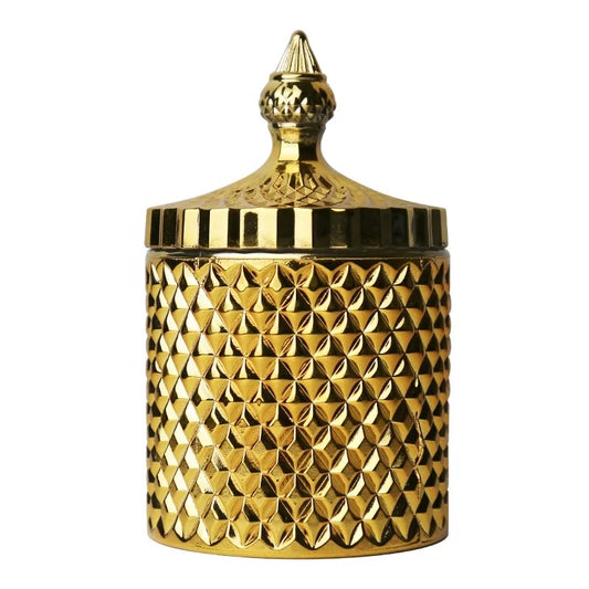 GOLD NAMASTE GLASS CANDLE